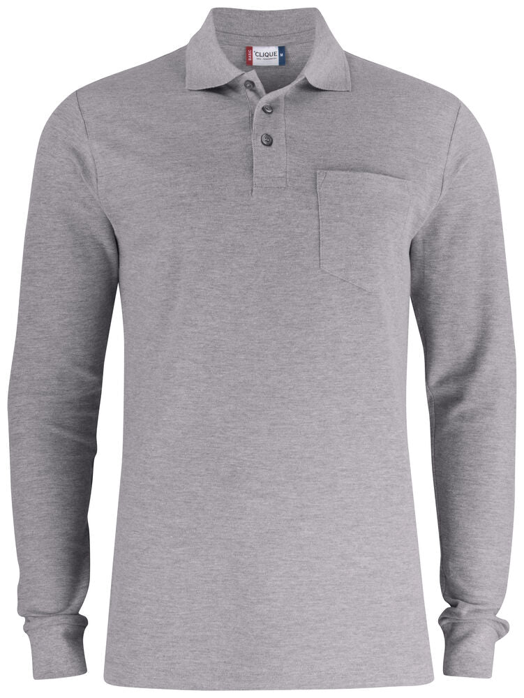 Basic Polo Pocket L/S 28235