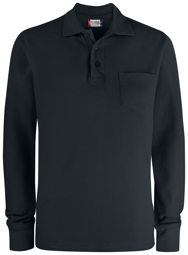 Basic Polo Pocket L/S 28235