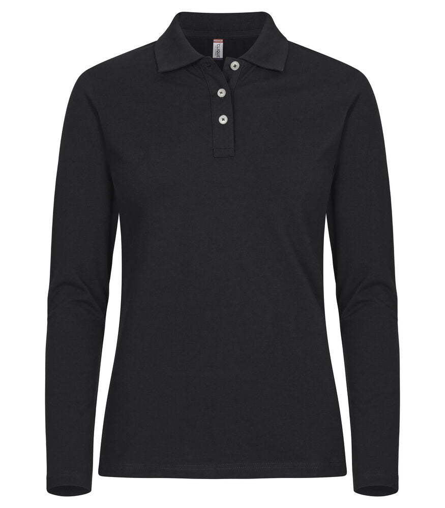 Stretch Premium Polo L/S Women 28263