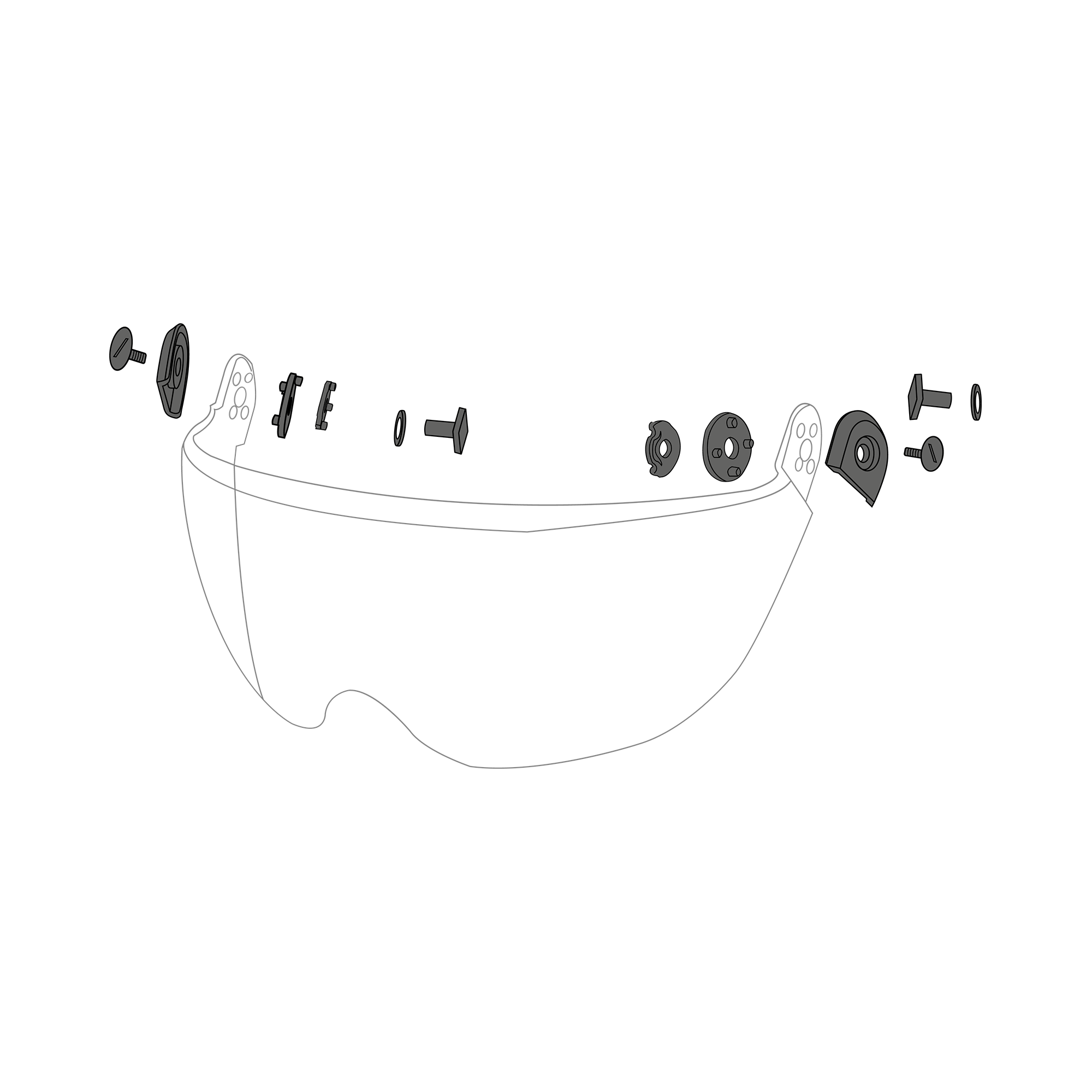 Theia Visor Screws Helmet Acc