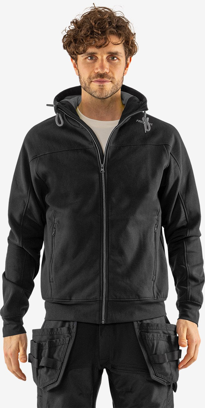 Sweetshirt-jacka med Huva UNISEX, FRISTADS 7550 GSM