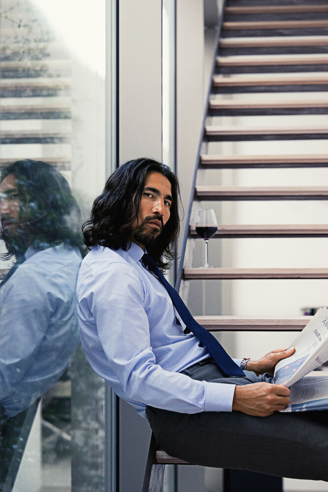 Tie Silk Oxford från J.Harvest & Frost