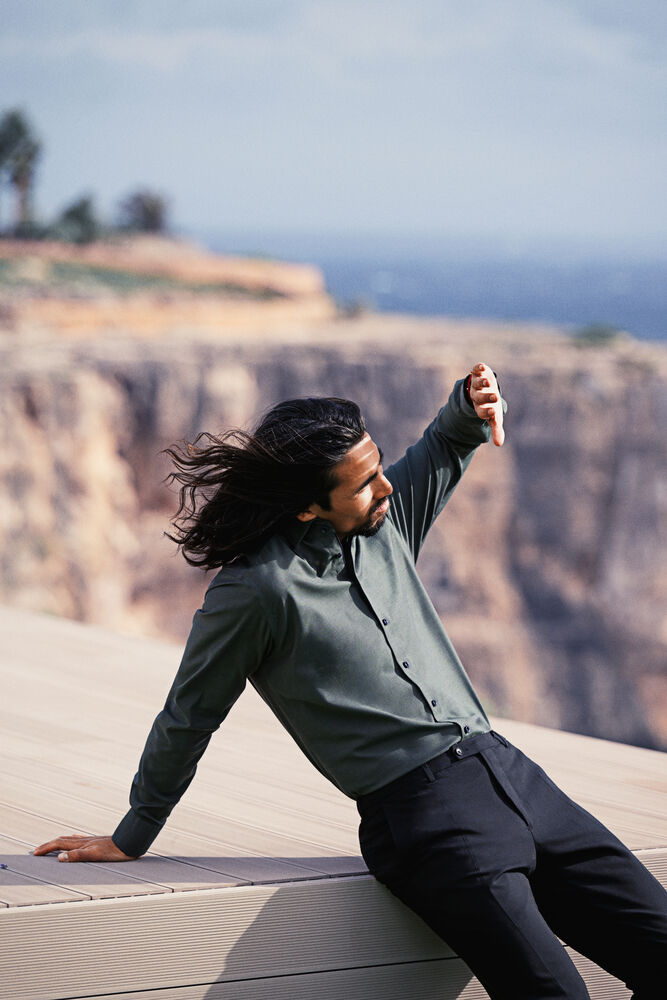 PB142 Oxford Stretch Slim från J.Harvest & Frost