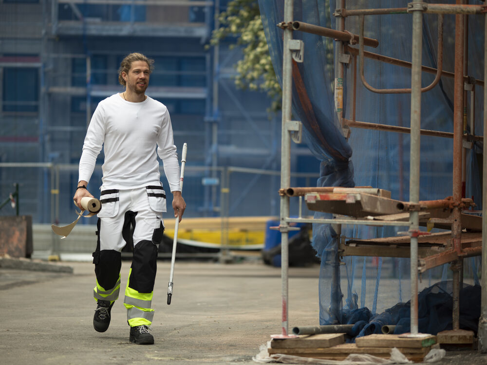 2134 Hantverksbyxa Core Stretch Varsel från Jobman