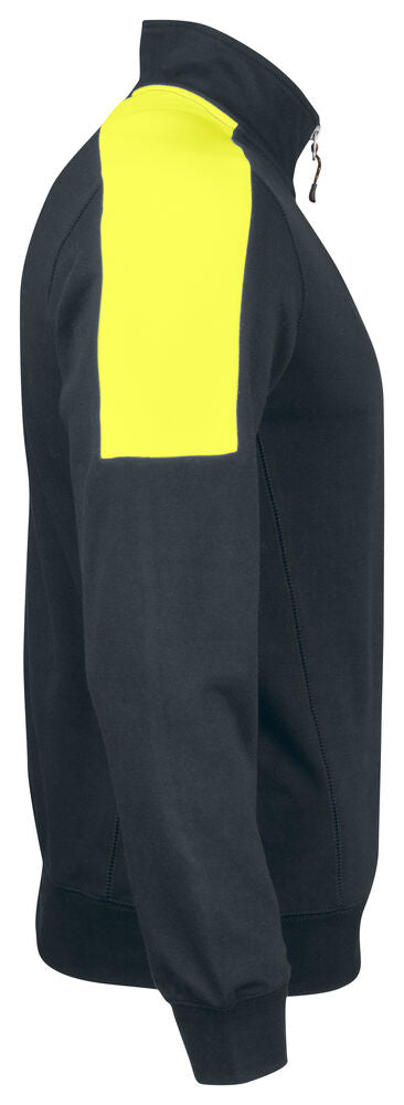 Ökad synbarhet Sweatshirt Half-zip Jobman - 5401 färgkod 9921